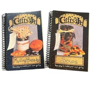 Gifts in a Jar Spiral Recipe Books.